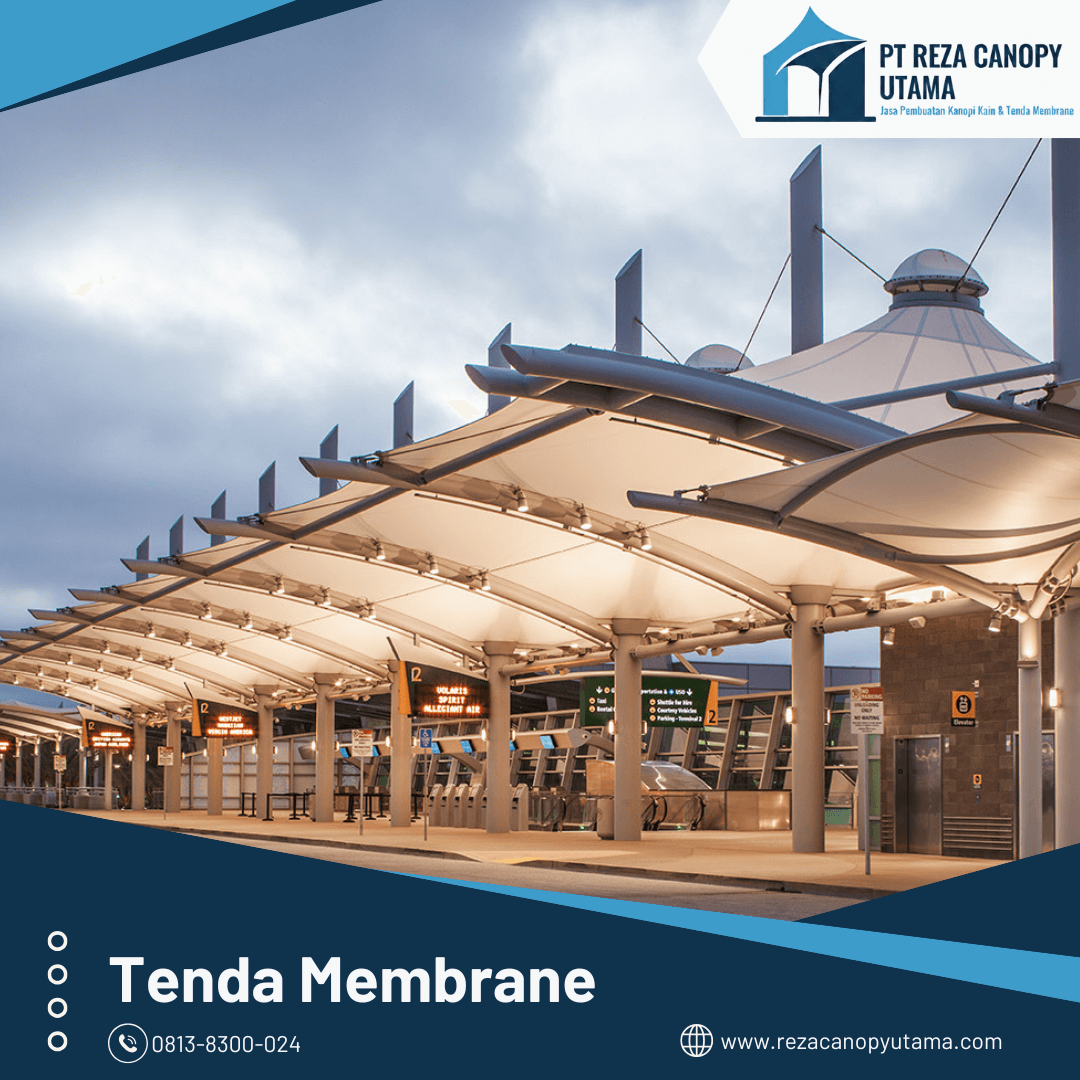 tenda membrane futuristik